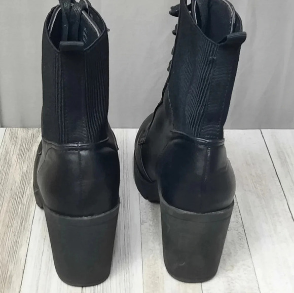 ZiGi Soho Morgan Womens Heeled Lace Up Boots Black Size 7 - Picture 3 of 6